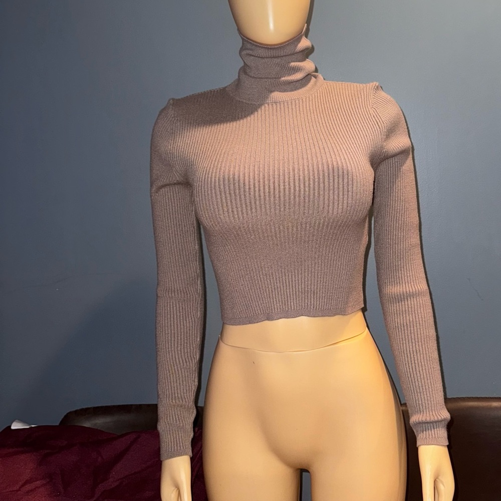 Zara Taupe Knit Sweater